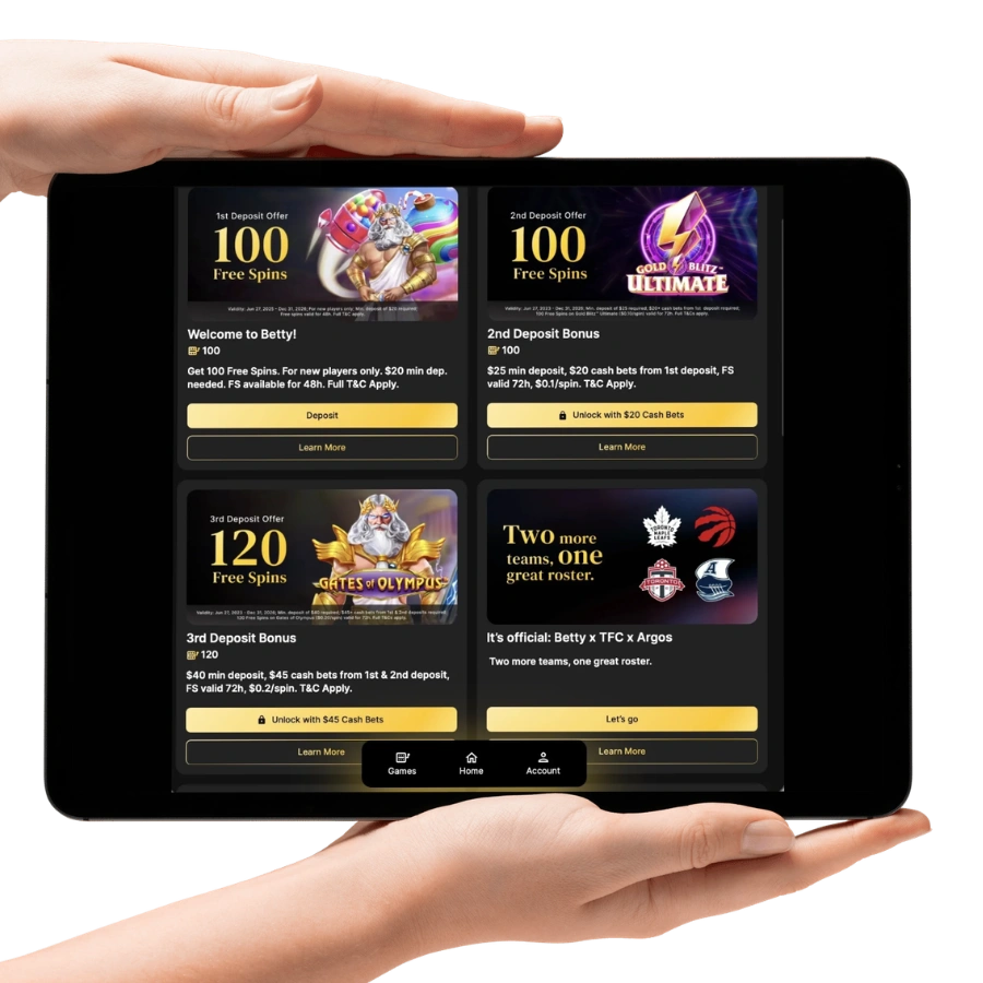 Bonuses and Promotions at Betty Casino